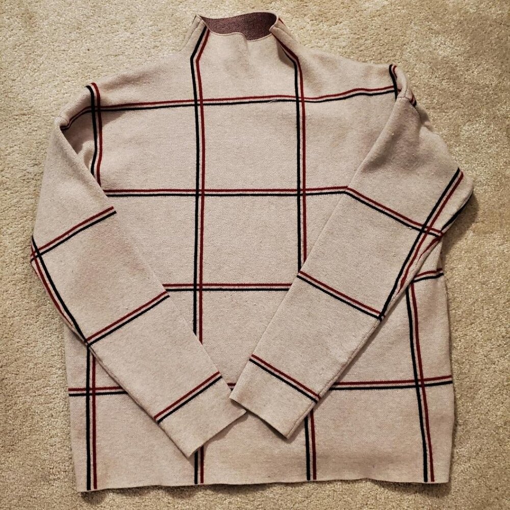 Tahari Mock Neck Sweater Size L